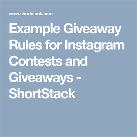 contest rules template|Example Giveaway Rules for Instagram Contests and Giveaways .